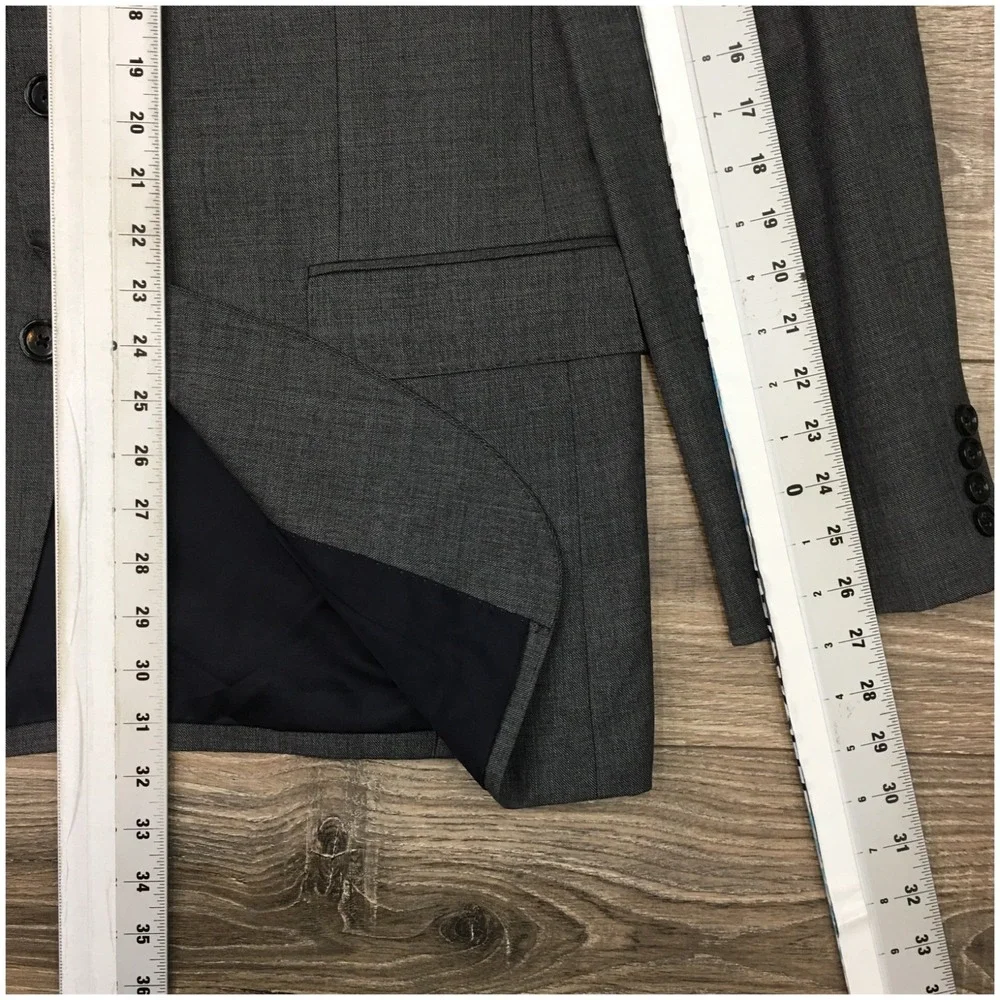 J CREW LUDLOW Mens Wool Blazer Sport Coat Casual Jacket Size 42L‎ Gray Suit